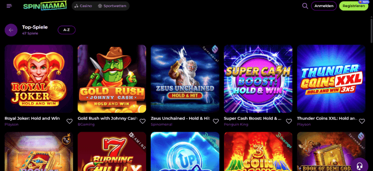 Spinmama Casino - odkryj świat gier online 0